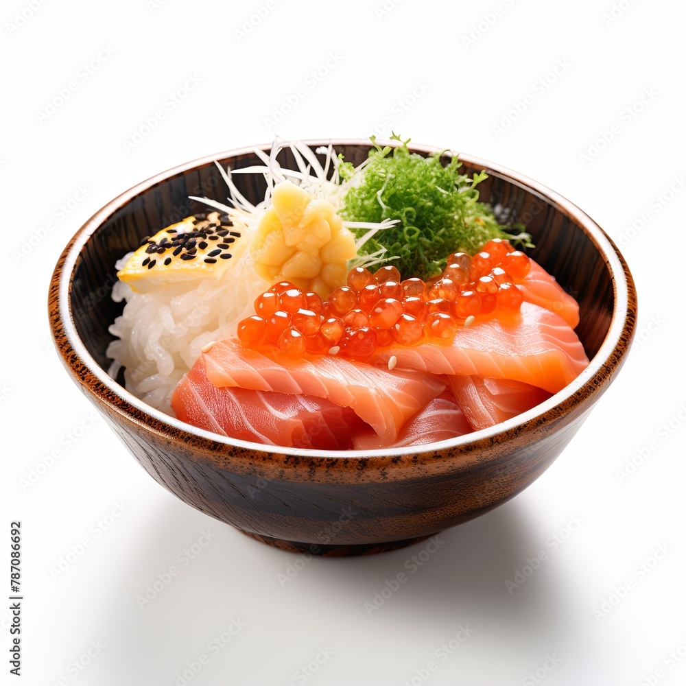 Japanese dish photograph Isolated on white background Japanese dish photograph Isolated on white background