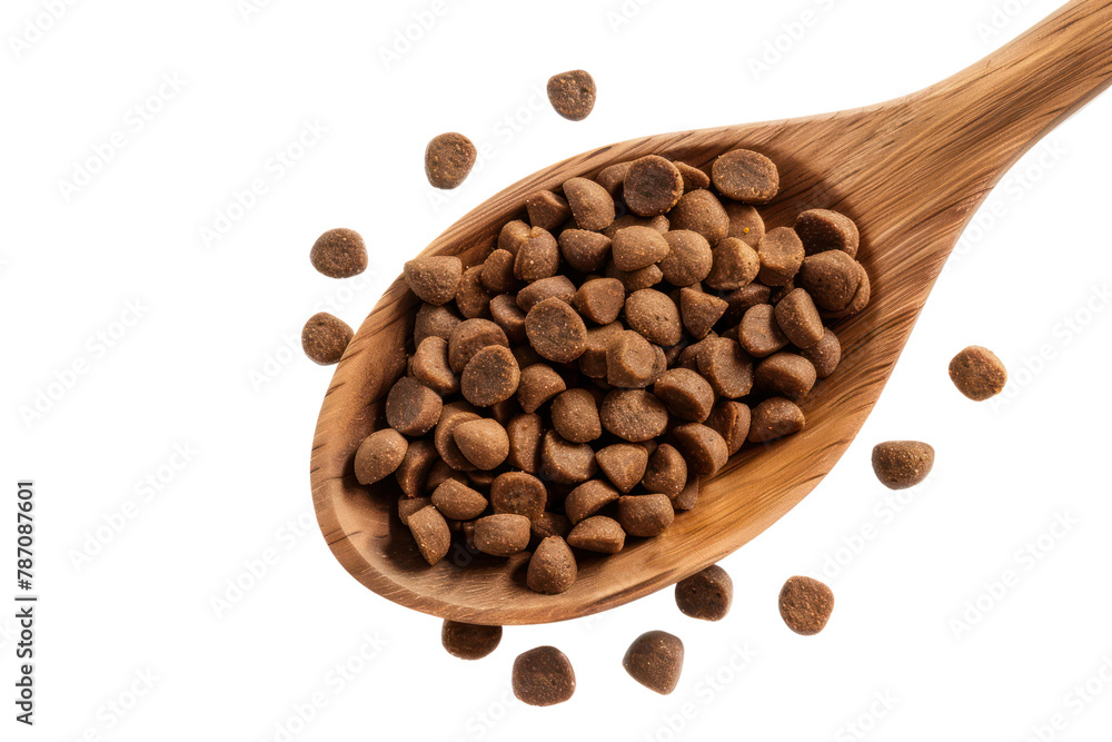 Cat food with wooden spoon
.isolated on white background Cat food with wooden spoon
.isolated on white background