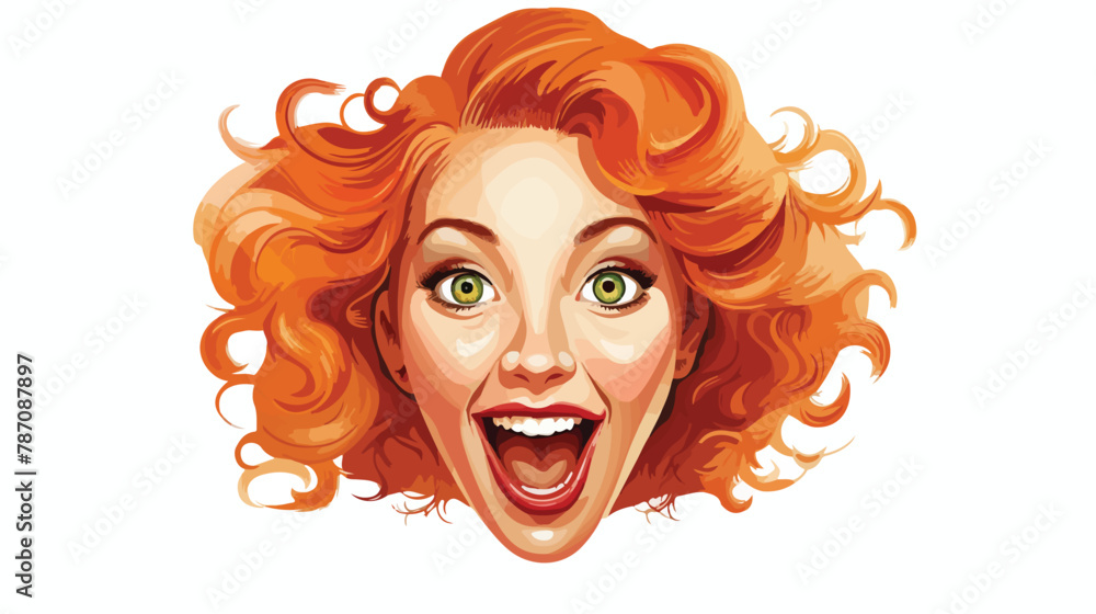 Laughing funny face vector illustration Vector illustration
