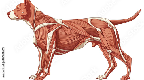 Latissimus Dorsi muscle Dog muscle Anatomy  photo
