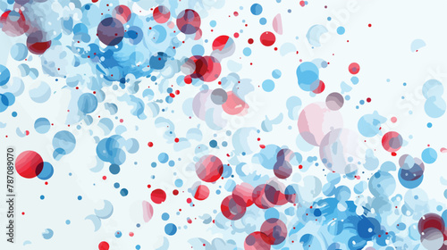 Light Blue Red vector texture with disks. Blurred dec