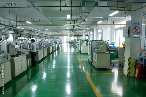 Factory for making spectacle lenses and frames, myopia glasses, sunglasses, production line