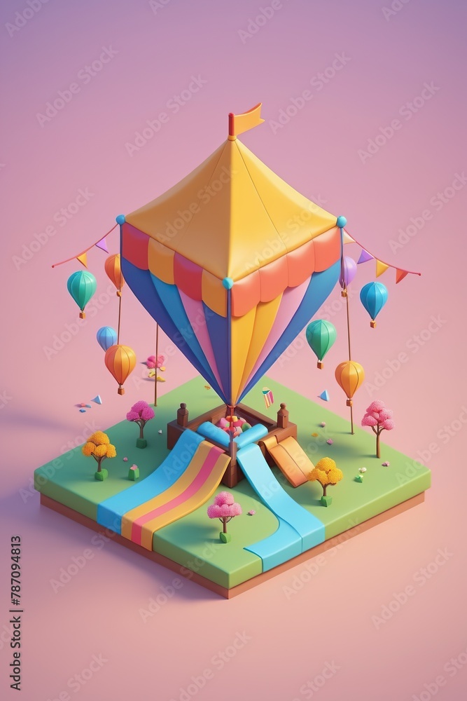 3d isometric illustration of kite flying activities
isolated on background 3d isometric illustration of kite flying activities
isolated on background