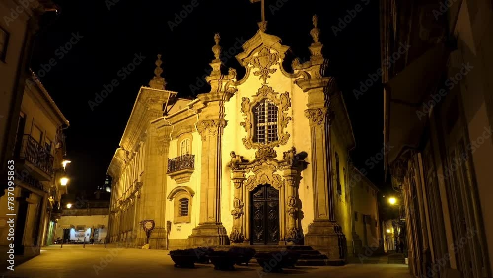 The Capela das Malheiras is a beautiful example of Portuguese rococo architecture. Viana do Castelo city in Norte region of Portugal. The Capela das Malheiras is a beautiful example of Portuguese rococo architecture. Viana do Castelo city in Norte region of Portugal.