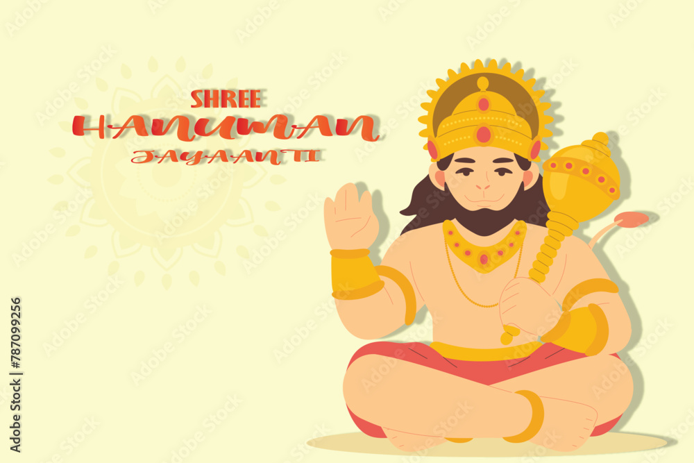 Vector happy shree hanuman jayaanti celebration festival post cards, posters, banners, templates for social media backgrounds post Vector happy shree hanuman jayaanti celebration festival post cards, posters, banners, templates for social media backgrounds post