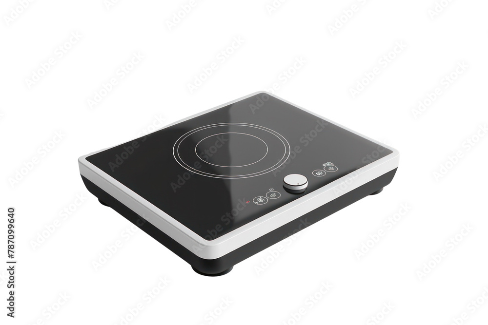 Fototapeta premium portable induction hob .isolated on white background