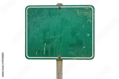Road green traffic sign
.isolated on white background