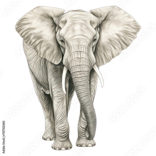 PNG Elephant drawing sketch wildlife
