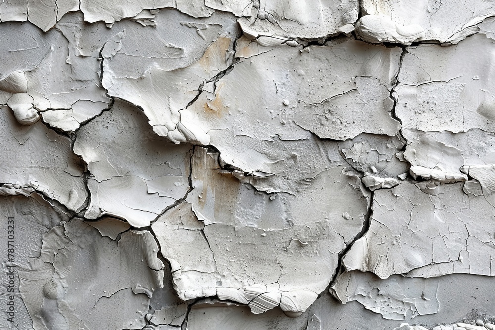 A detailed image of cracked and peeling paint on a wall, capturing the beauty of decay in a minimalist style A detailed image of cracked and peeling paint on a wall, capturing the beauty of decay in a minimalist style