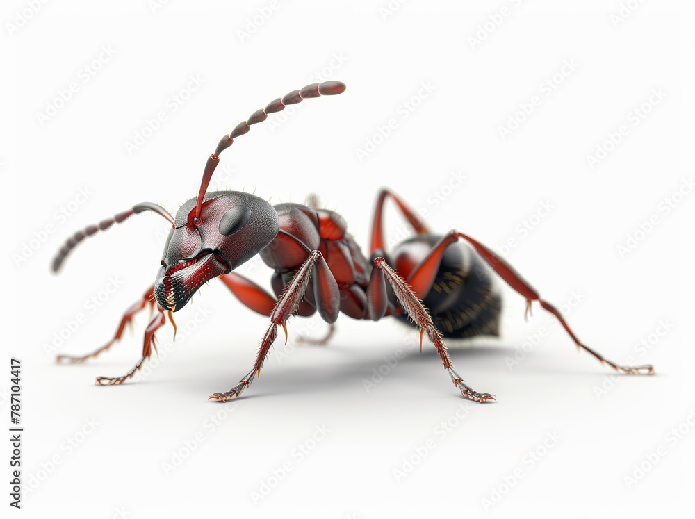 ant isolated on white background ant isolated on white background