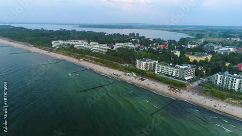 Beautiful Beach Apartments Mielno Plaza Hotele Aerial View Poland photo