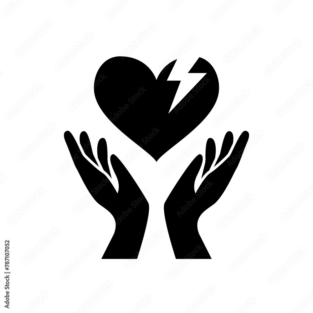 Handle with care label vector icon for packaging. Handle with care label vector icon for packaging.