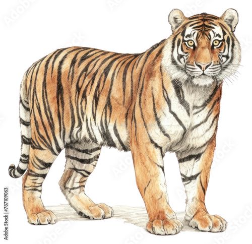 PNG Tiger wildlife drawing animal