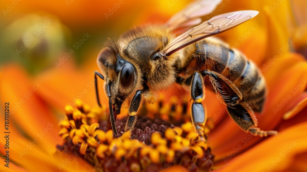 bee bees macro honey nectar fence bee bees macro honey nectar fence