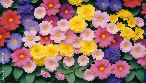 colorful flowers background