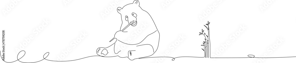 line art panda line art panda