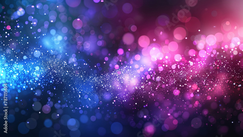 Mesmerizing Light Display: Abstract Wallpaper with Blue and Purple Illumination