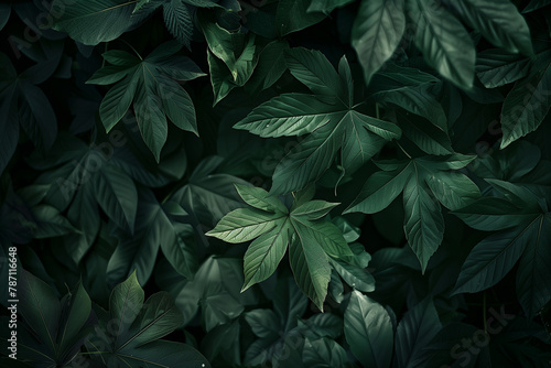 green leaf, nature background, generative ai
