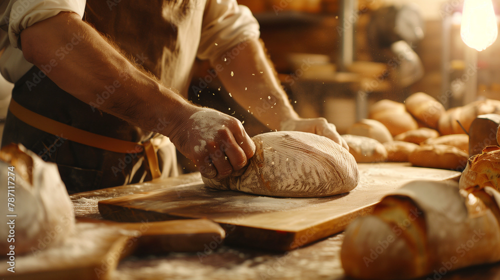 Traditional Baker at Work Traditional Baker at Work