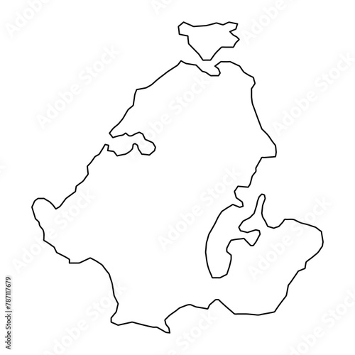 Skive Municipality map, administrative division of Denmark. Vector illustration.