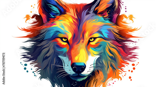 fox head illustration