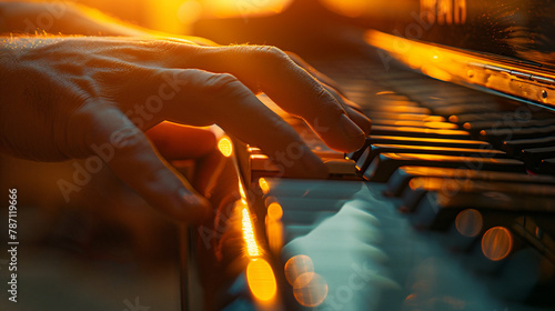 ピアノを弾く人の手 photo