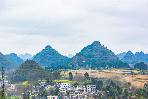 Shuangru Peak Scenic Area, Zhenfeng County, Qianxi, Guizhou, China photo