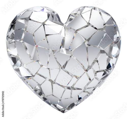 PNG Broken heart in Chrome material jewelry white background accessories.