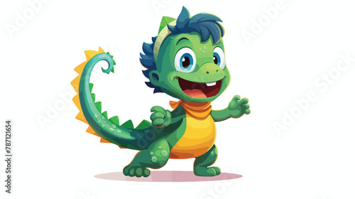 Adorable Child Character Dons Dinosaur Costumer © Roses