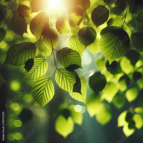 Verdant Leaves Capturing Nature’s Serene Beauty