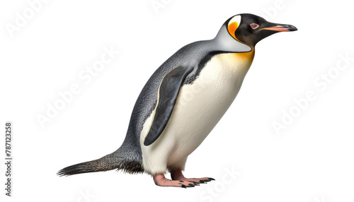 penguin isolated on transparent background cutout
