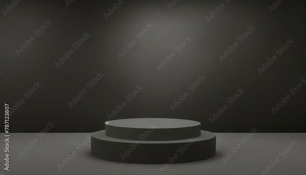 Refined Noir: Minimalist Podium with Dark Grey Finish Pro Refined Noir: Minimalist Podium with Dark Grey Finish Pro
