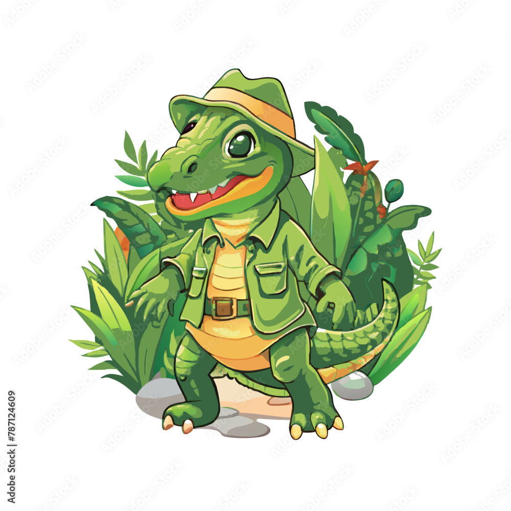 green crocodile green crocodile