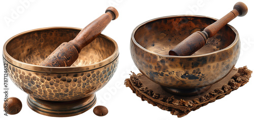Tibetan old antique singing bowls