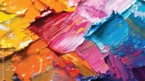 Artists oil paints multicolored closeup abstract background © Roses