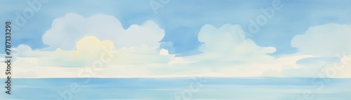 Azure expanse, open sky, freedoms breath , water color, cartoon, animation 3D, vibrant