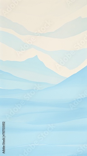 Glacier whisper, ice blue, silent expanse , water color, cartoon, animation 3D, vibrant