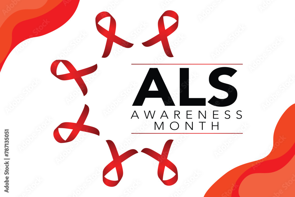 Als awareness month. Vector banner for social media, card, poster ...