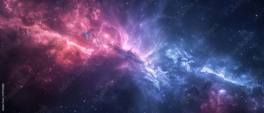 A galactic nebula scene bursting with ethereal pink and blue hues, resembling a celestial painting, invoking the awe-inspiring beauty of the cosmos and the vast, unexplored mysteries of outer space, A galactic nebula scene bursting with ethereal pink and blue hues, resembling a celestial painting, invoking the awe-inspiring beauty of the cosmos and the vast, unexplored mysteries of outer space,