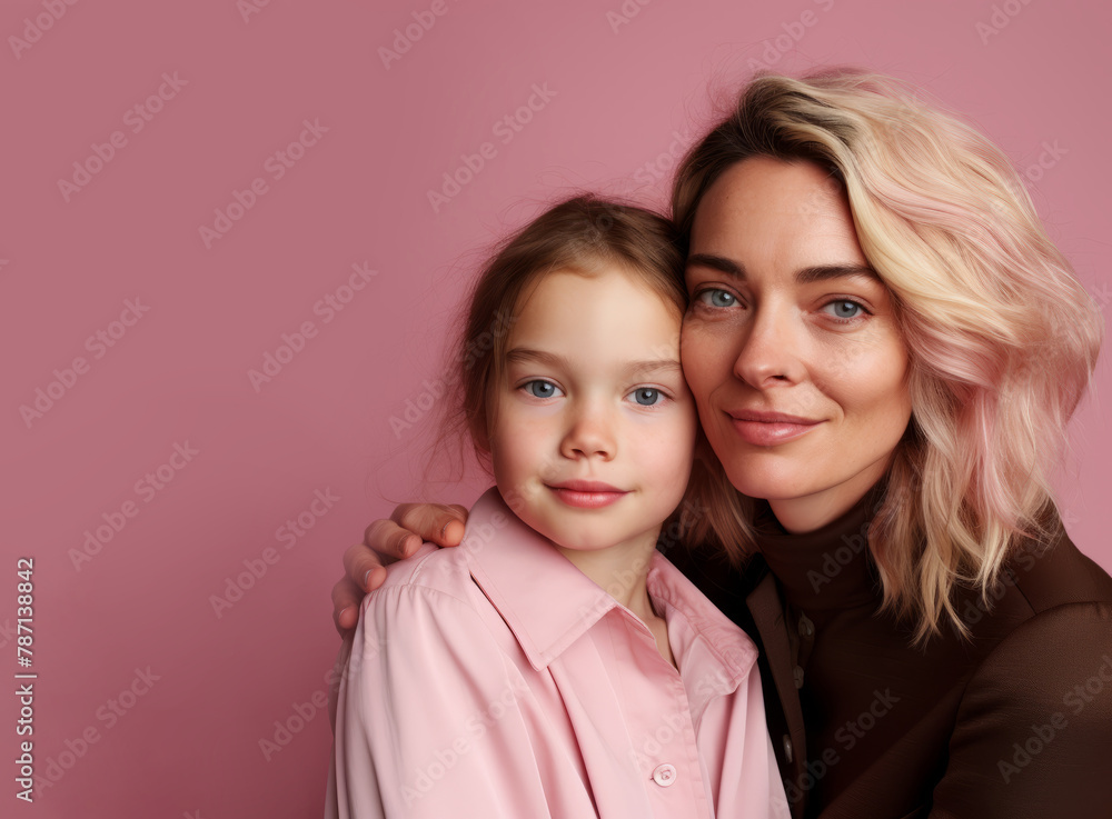 Pink Harmony: Mother and Daughter Together Pink Harmony: Mother and Daughter Together