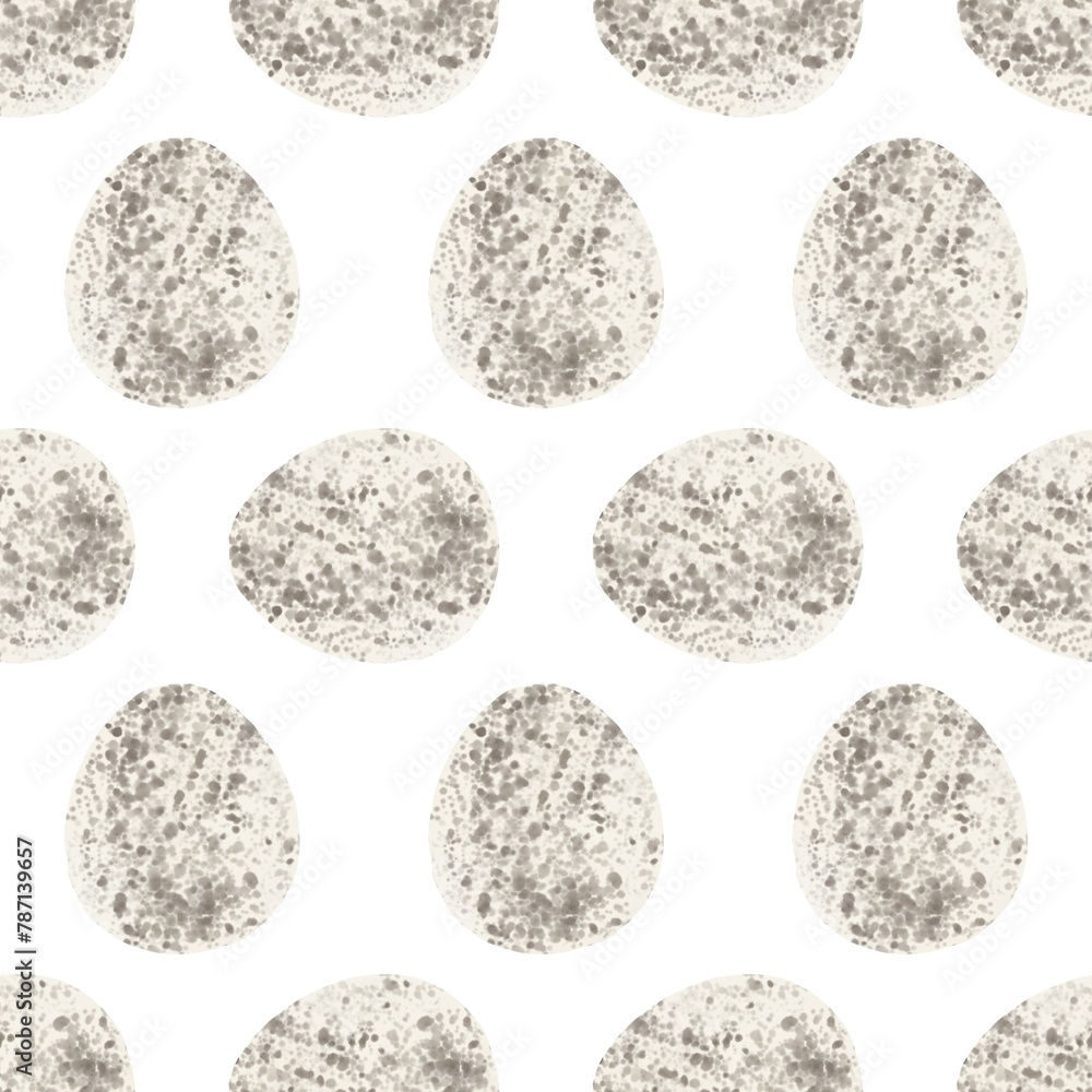 Seamless pattern with easter eggs, hand drawn illustration in watercolor style Seamless pattern with easter eggs, hand drawn illustration in watercolor style