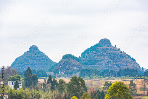 Shuangru Peak Scenic Area, Zhenfeng County, Qianxi, Guizhou, China photo