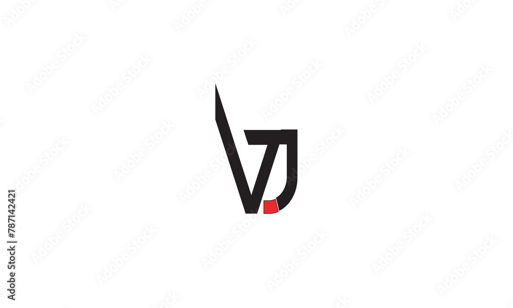 VJ, JV , J ,V, Abstract Letters Logo Monogram VJ, JV , J ,V, Abstract Letters Logo Monogram