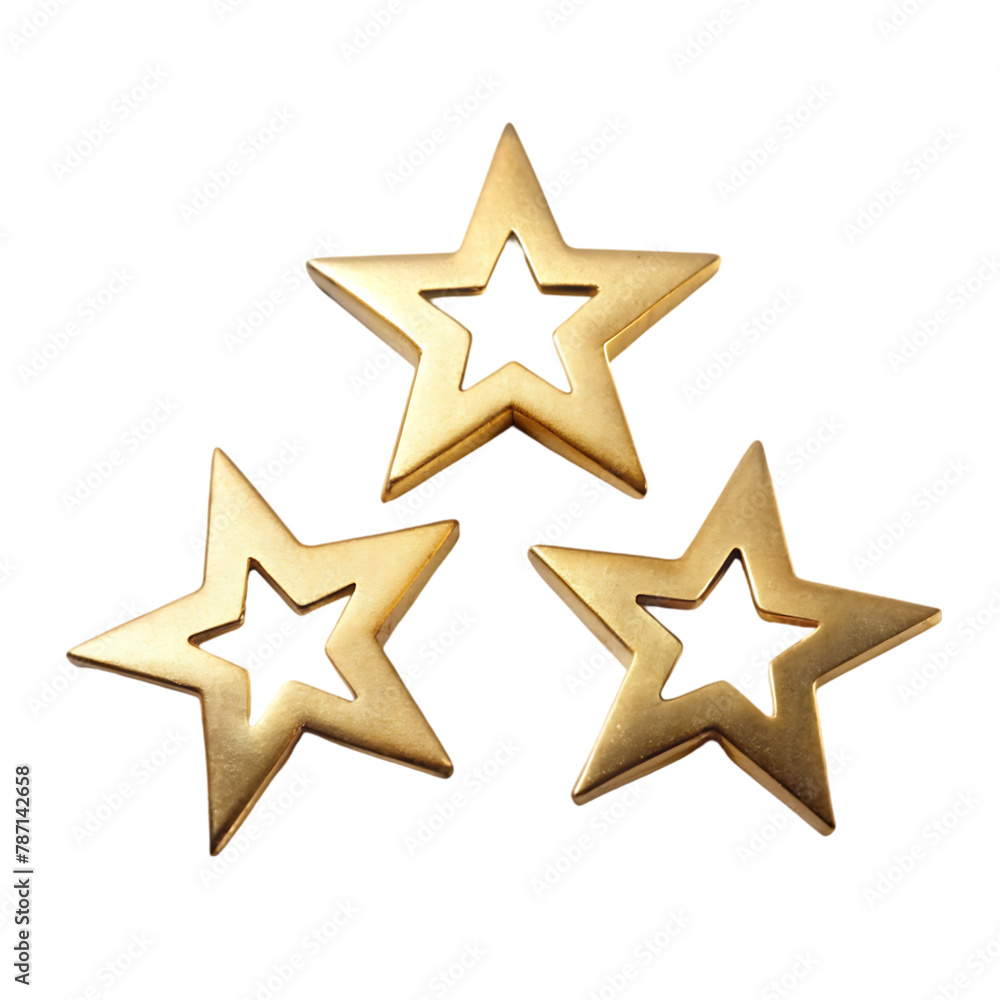Obraz premium gold stars collection isolated