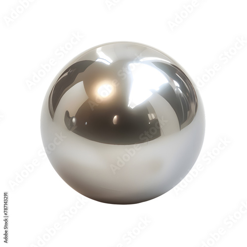Glossy pearl isolated on transparent background