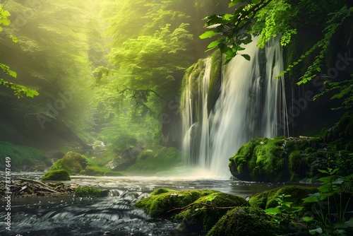 waterfall in the jungle © Nature creative