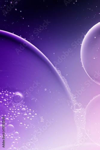 science abstract background, fluid shapes in colorful liquid