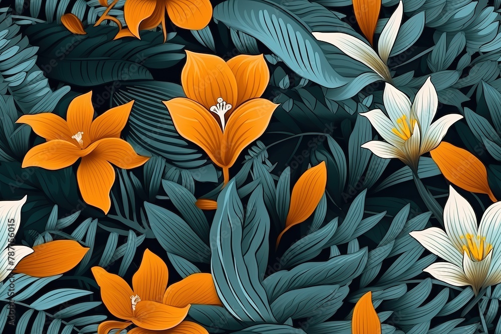 Seamless pattern, abstract art. Watercolor painting, children's wallpaper. Hand drawn plants. Palms, rainforest, leaves, flowers. modern Art. Prints, wallpapers, posters, cards, murals Seamless pattern, abstract art. Watercolor painting, children's wallpaper. Hand drawn plants. Palms, rainforest, leaves, flowers. modern Art. Prints, wallpapers, posters, cards, murals