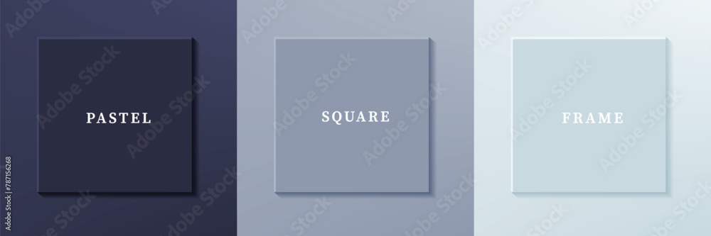 Set of abstract 3D luxry square frame border design. Collection of geometric scene for cosmetic product. Elements for design. Top view of podium or pedestal. EPS10 vector. Set of abstract 3D luxry square frame border design. Collection of geometric scene for cosmetic product. Elements for design. Top view of podium or pedestal. EPS10 vector.
