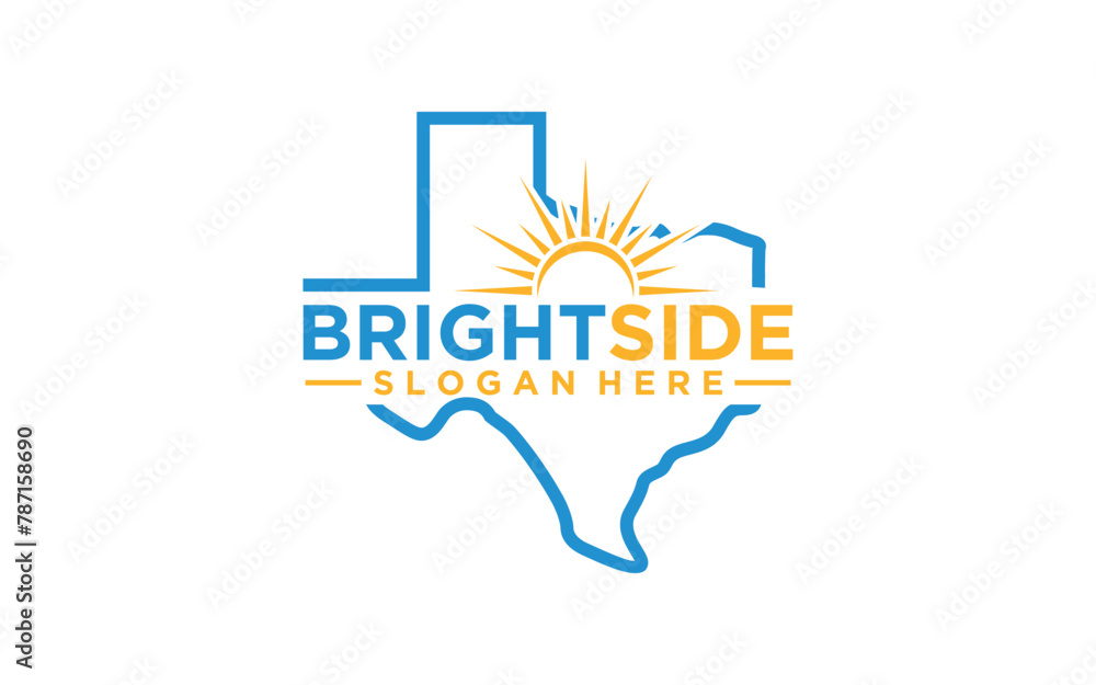 Obraz premium Texas bright side logo design